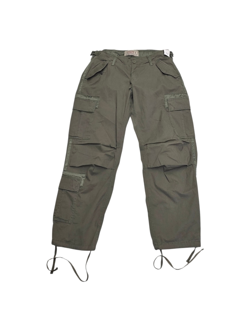 Vintage Abercrombie Fitch Pants Womens 29/8 Green Cargo Utility Paratrooper Y2K